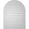 Ekena Millwork Round Top Surface Mount PVC Gable Vent: Functional, w/ 3-1/2"W x 1"P Standard Frame, 26"W x 34"H GVPRT26X3401SF - alternate 3
